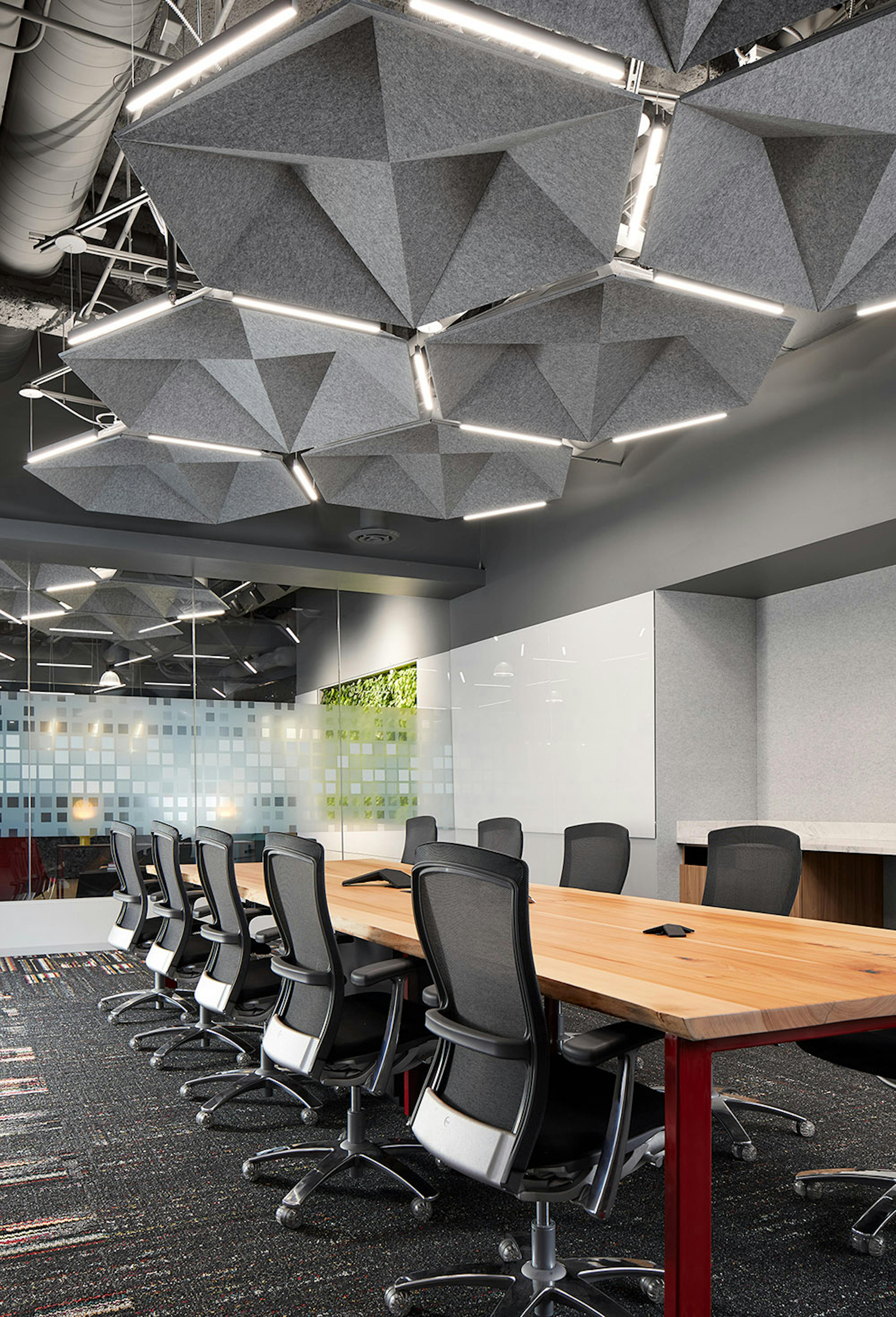 Conference board room in workplace