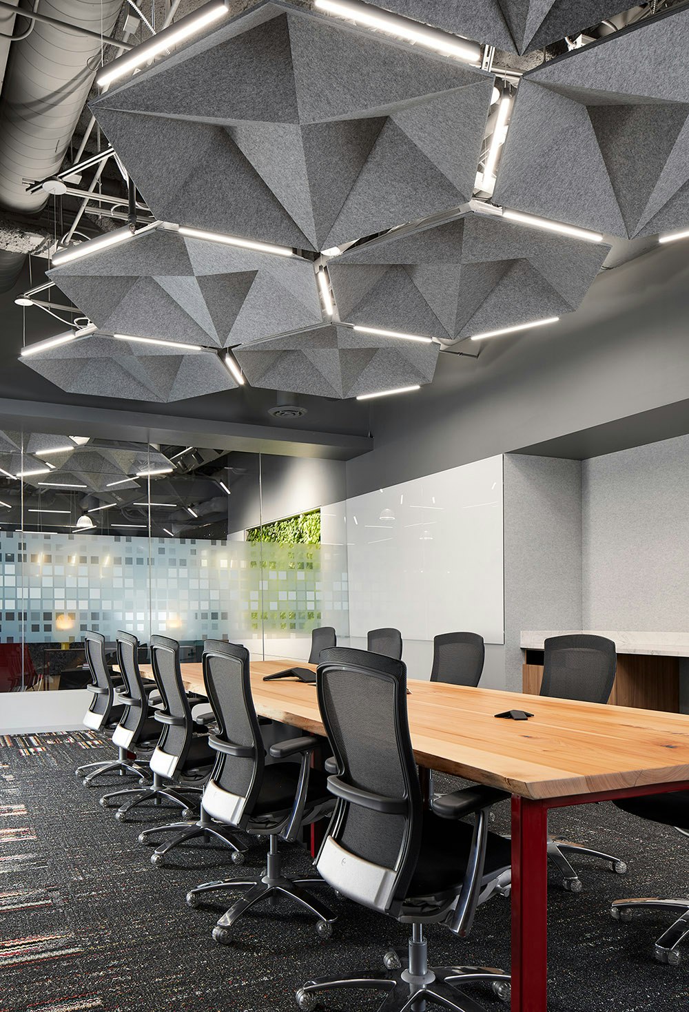 Conference board room in workplace