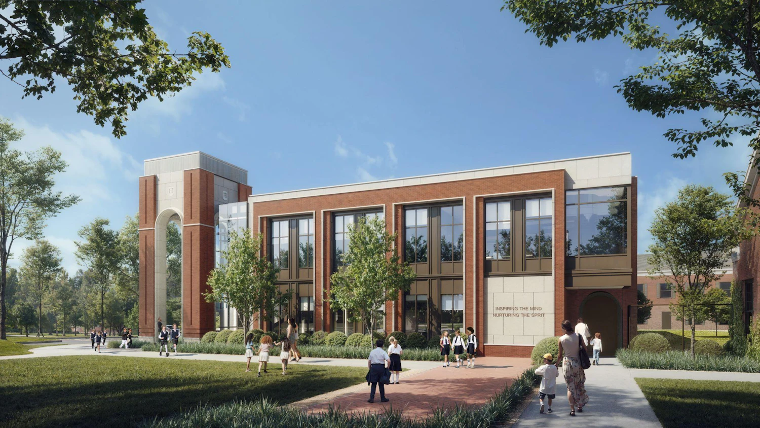 Harding Academy Library Topping out at Harding Academy | HASTINGS Architecture