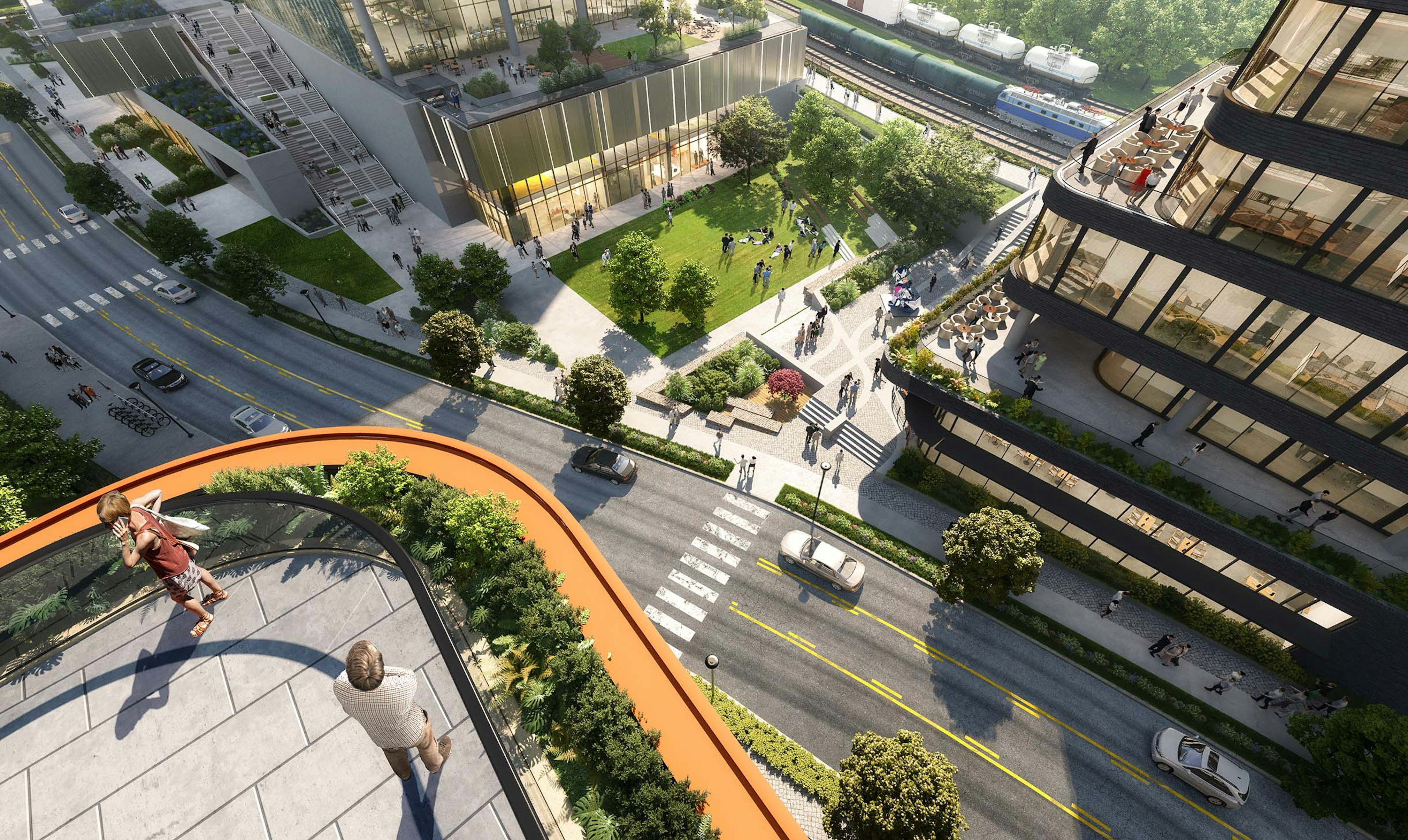 Gulch Central From Above