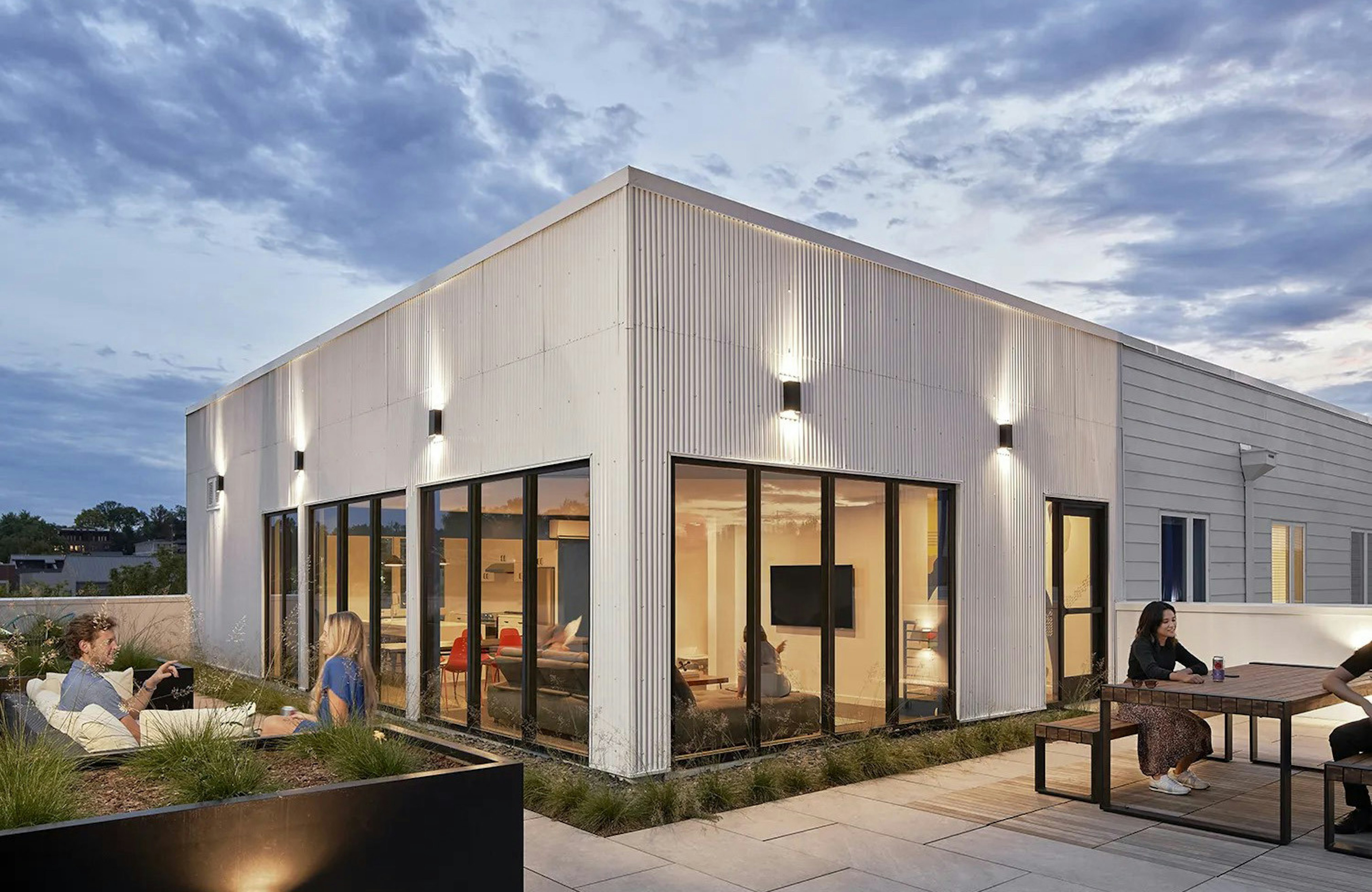 Martin Flats Rooftop Deck Dusk copy